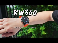 KW360 AMOLED GPS & AI Smartwatch with Real-Time Activity & Sleep Trackers AI Q&A 5ATM Waterproof