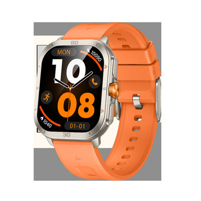 Buy KW285 Square Shape Smart Watch Make and Receive Calls with Bluetooth Functionality and Dynamic Heart Rate Monitoring online manufacture