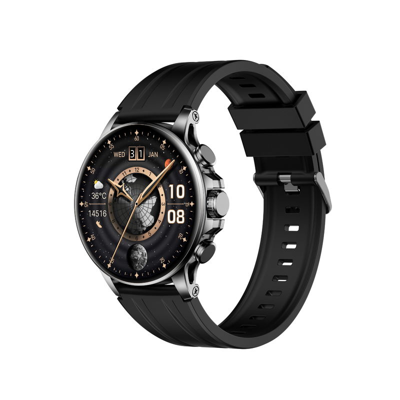 KW266 Industry's First and Largest Round AMOLED Smartwatch with  Bluetooth Calling Advanced Sensors