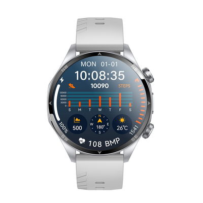 KW332 1.6 Inch Full Screen Amoled Display Smartwatch 5ATM Waterproof With 6 Satellite Positioning