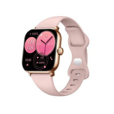 KW269D 1.7'' AMOLED Elegance Style Convenient BT Calling Smart Watch with 210mAh Battery and Pink