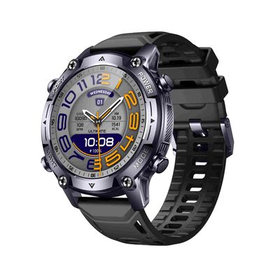 KW350 AMOLED AI Smartwatch With Real-Time Activity & Sleep Trackers AI Q&A 5ATM Waterproof